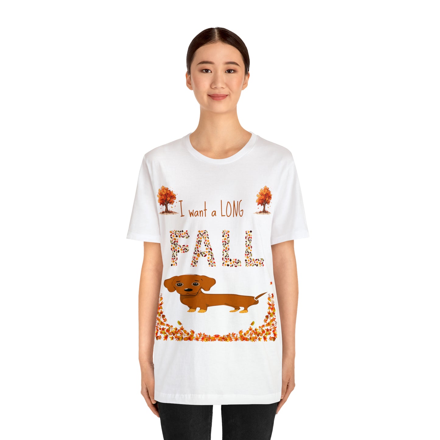I Want A Long Fall Unisex Jersey Short Sleeve Tee