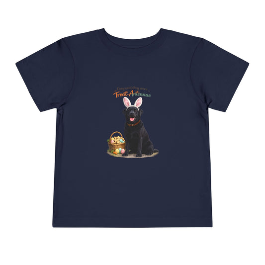 Black Lab Treat Antennae™ -- Toddler Dog Lover Tee