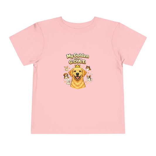 Let your toddler show their pride -- "My Golden is the G.O.A.T." – Toddler T-Shirt
