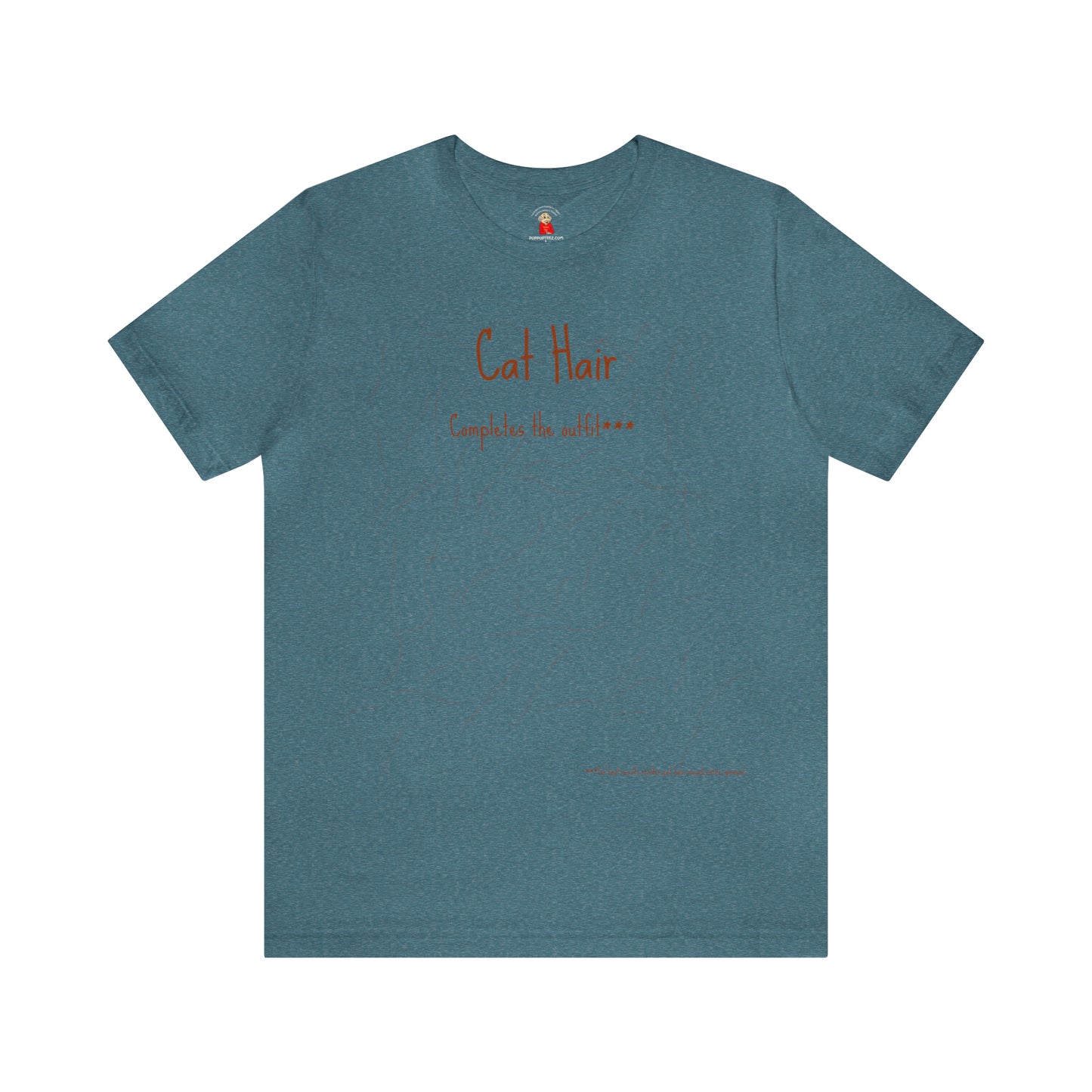 Rusty Cat Hair Completes The Outfit Unisex Jersey Short Sleeve Tee