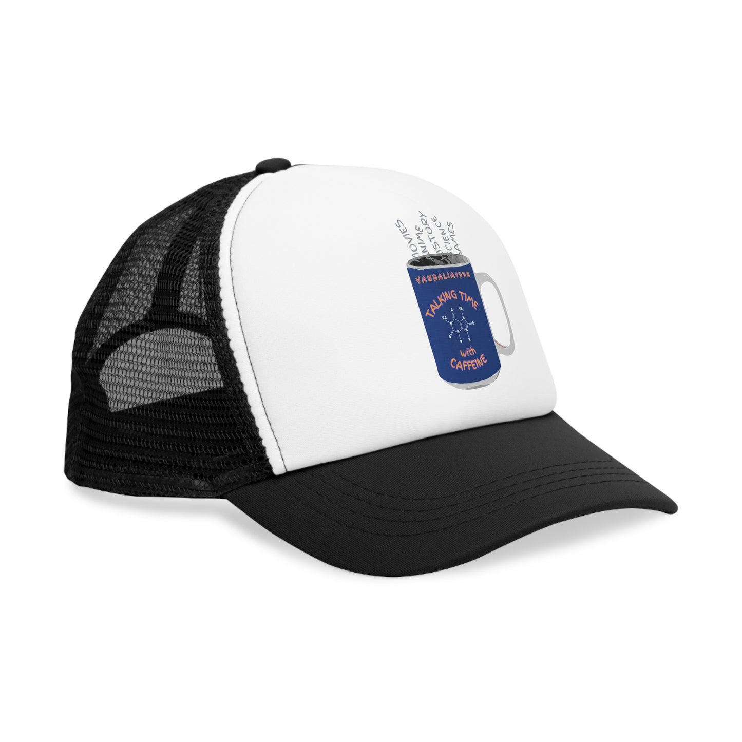 Talking Time With Caffeine Mesh Cap