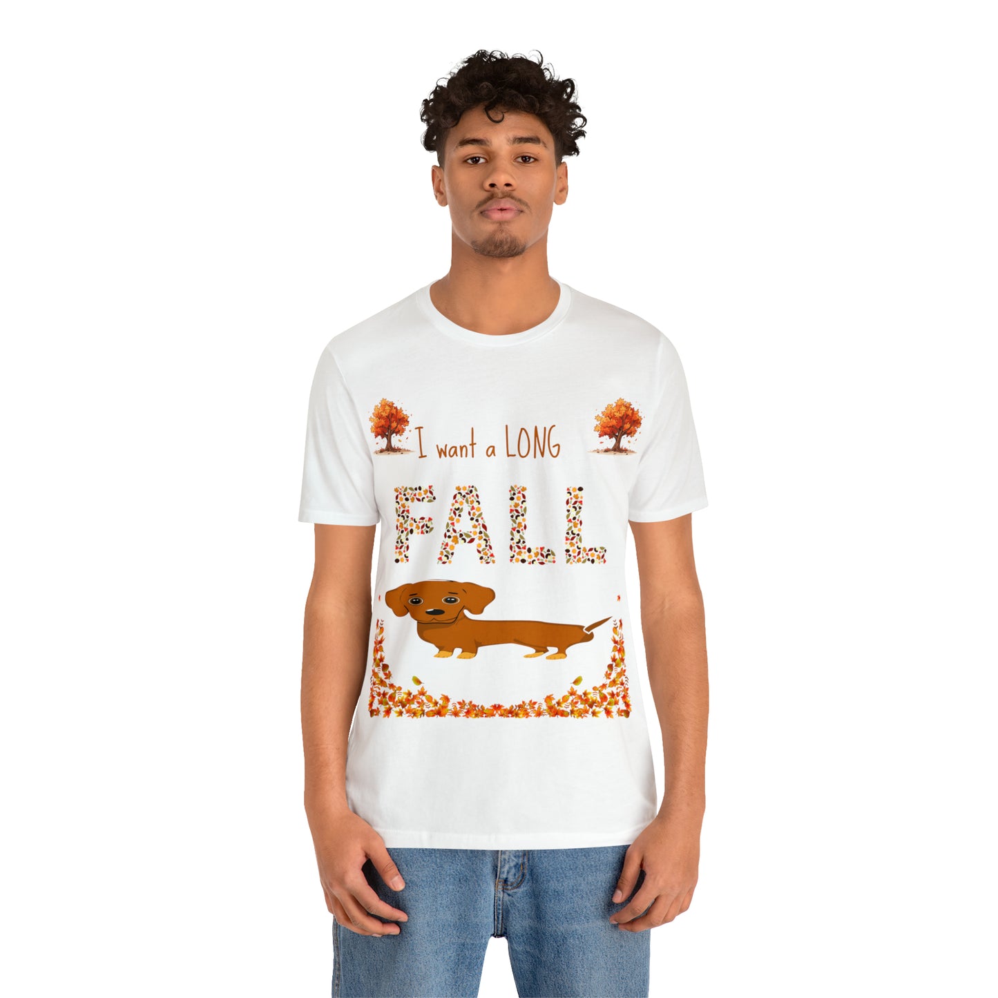 I Want A Long Fall Unisex Jersey Short Sleeve Tee