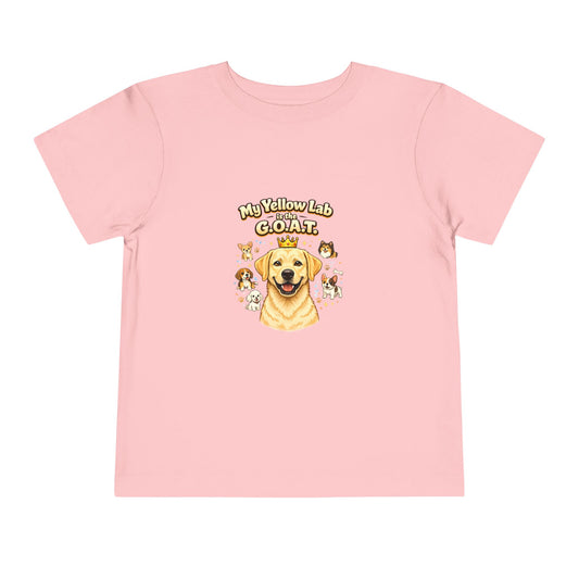 Let your toddler show their pride -- "My Yellow Lab is the G.O.A.T." – Toddler T-Shirt