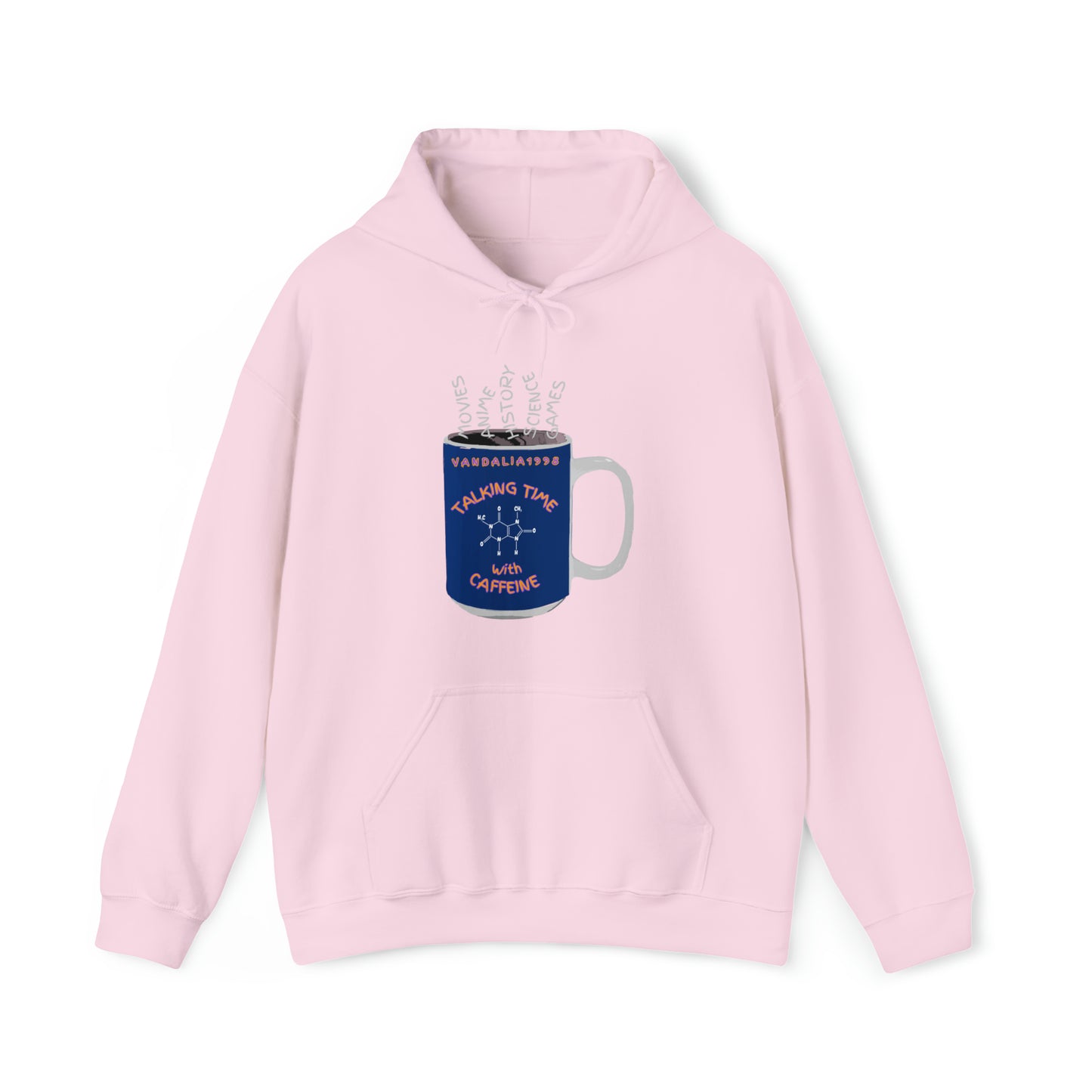 Talking Time With Caffeine Unisex Heavy Blend™ Hooded Sweatshirt