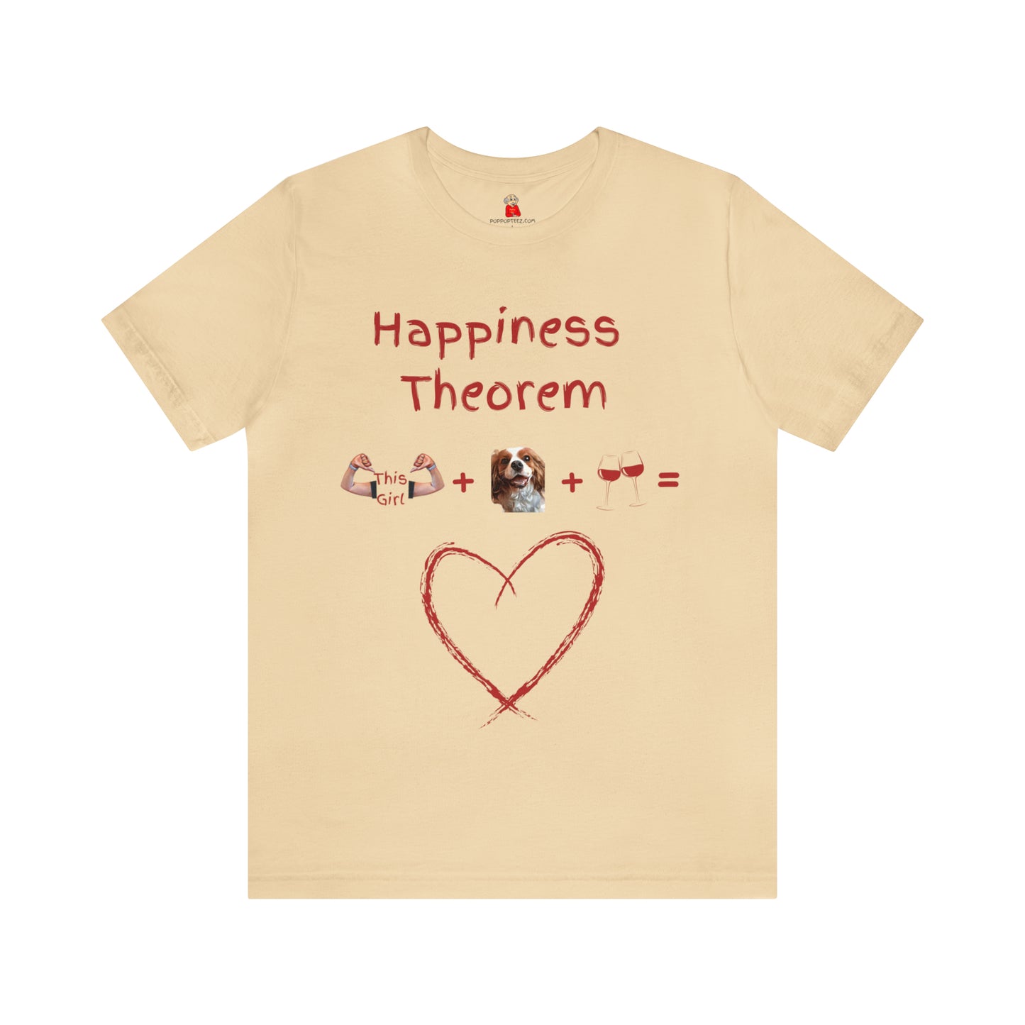 This Girl + Cavalier + Wine = Happiness Unisex Jersey Tee