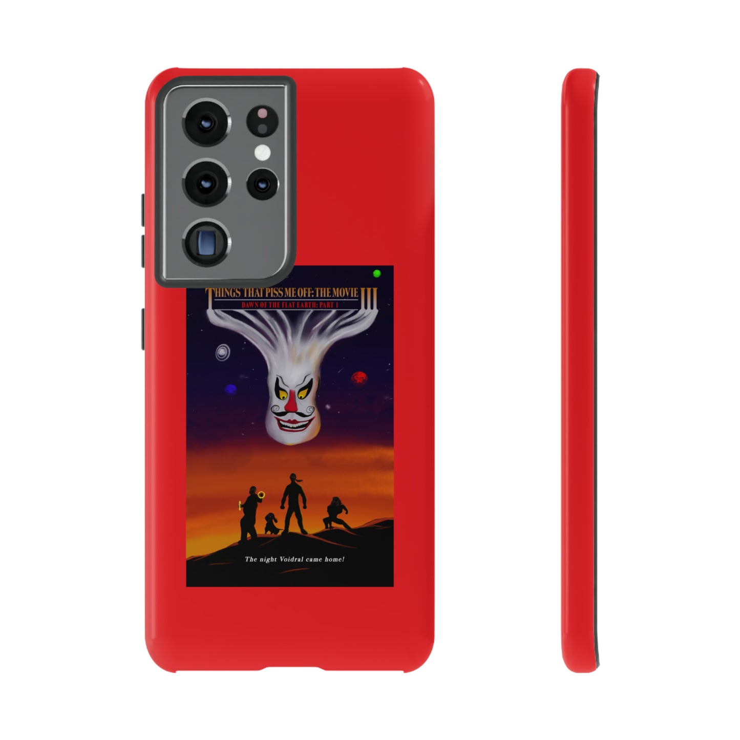 Dawn Of The Flat Earth: Part I Tough Phone Case (red)