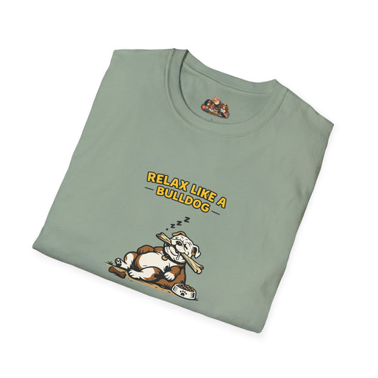 Relax Like A Bulldog — Soft-Color Minimalist Family Collection For Adult Dog Lovers