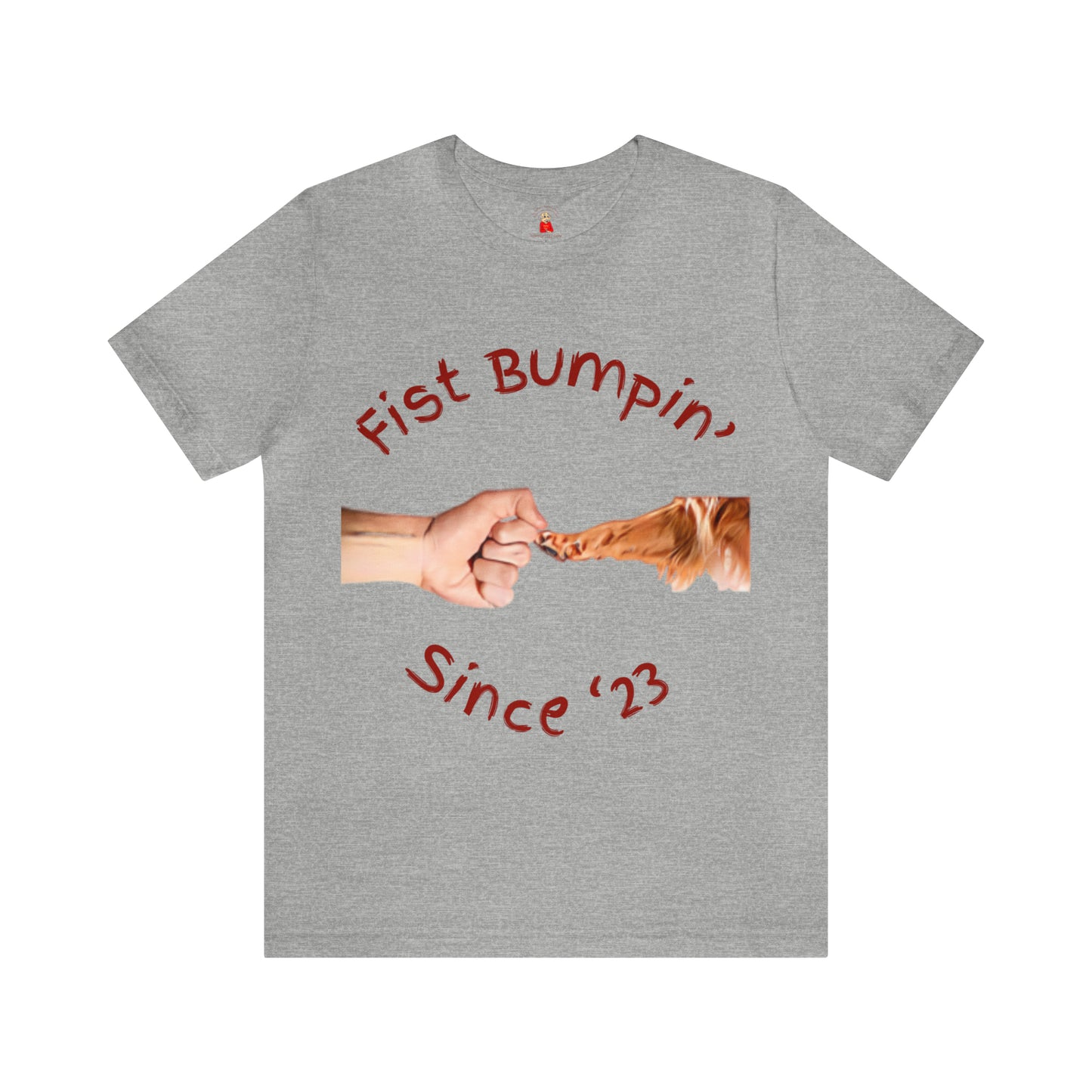 Fist Bumpin Since ‘23 Golden Retriever Paw Unisex Jersey Short Sleeve Tee