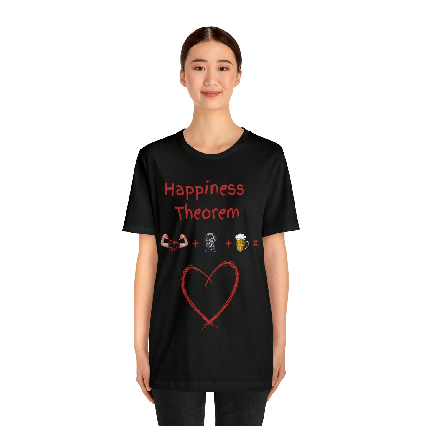 This Girl + Labrador + Beer = Happiness Unisex Jersey Tee
