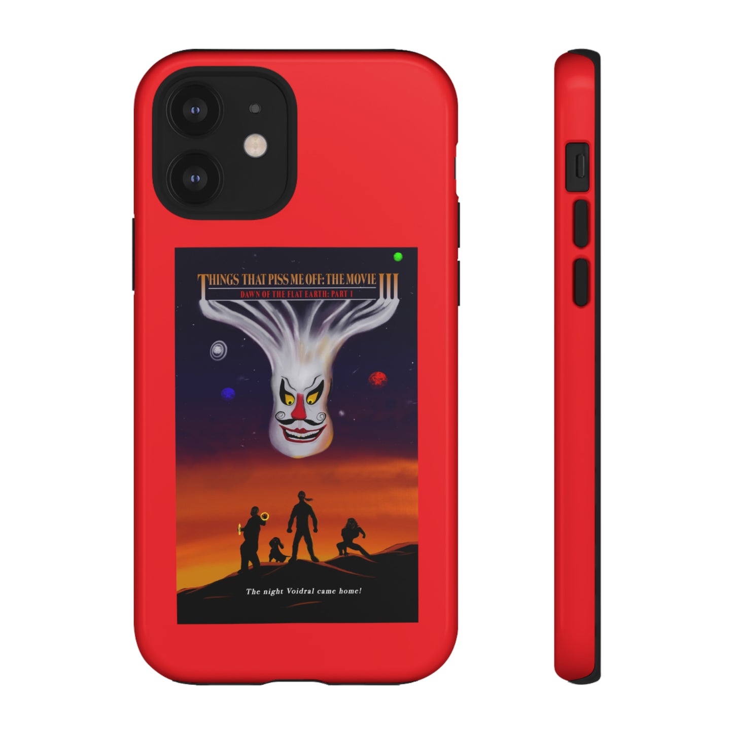 Dawn Of The Flat Earth: Part I Tough Phone Case (red)