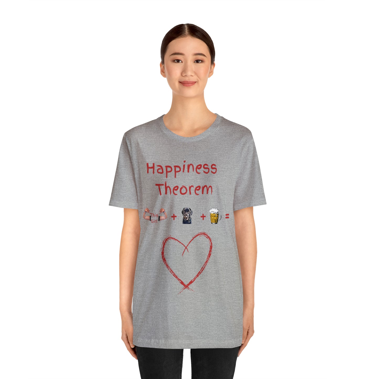 This Girl + Labrador + Beer = Happiness Unisex Jersey Tee