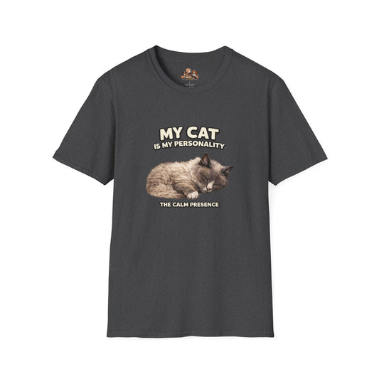 My Cat Is My Personality – "The Gentle Presence" – Personalized Custom Cat Shirt