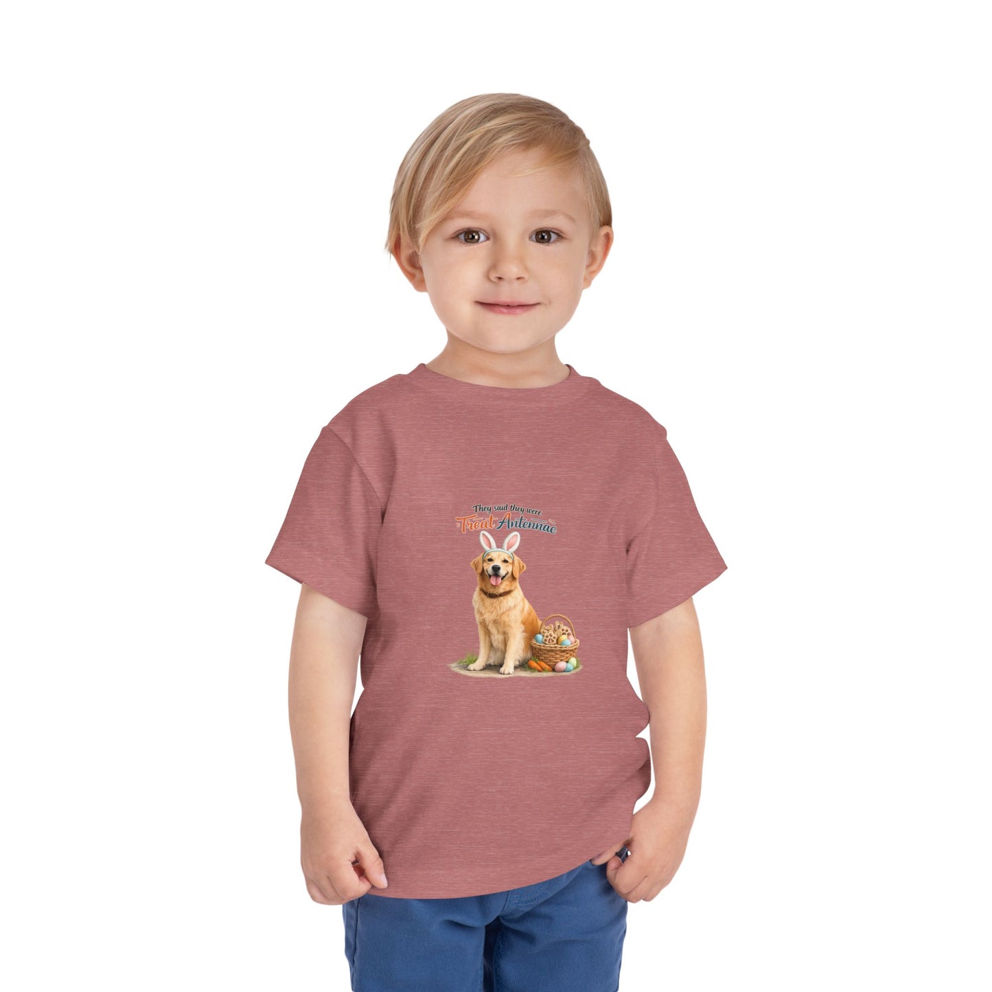 Golden Retriever Treat Antennae™ -- Toddler Dog Lover Tee