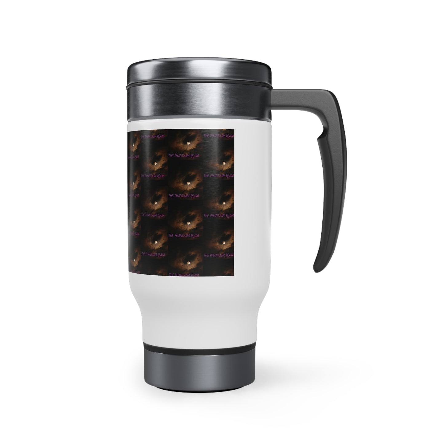 The Phantasm Realm Stainless Steel Travel Mug with Handle, 14oz