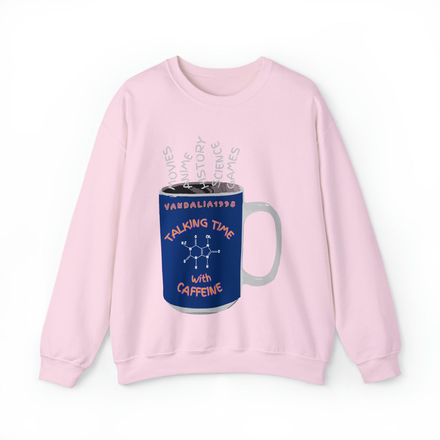 Talking Time With Caffeine Unisex Heavy Blend™ Crewneck Sweatshirt