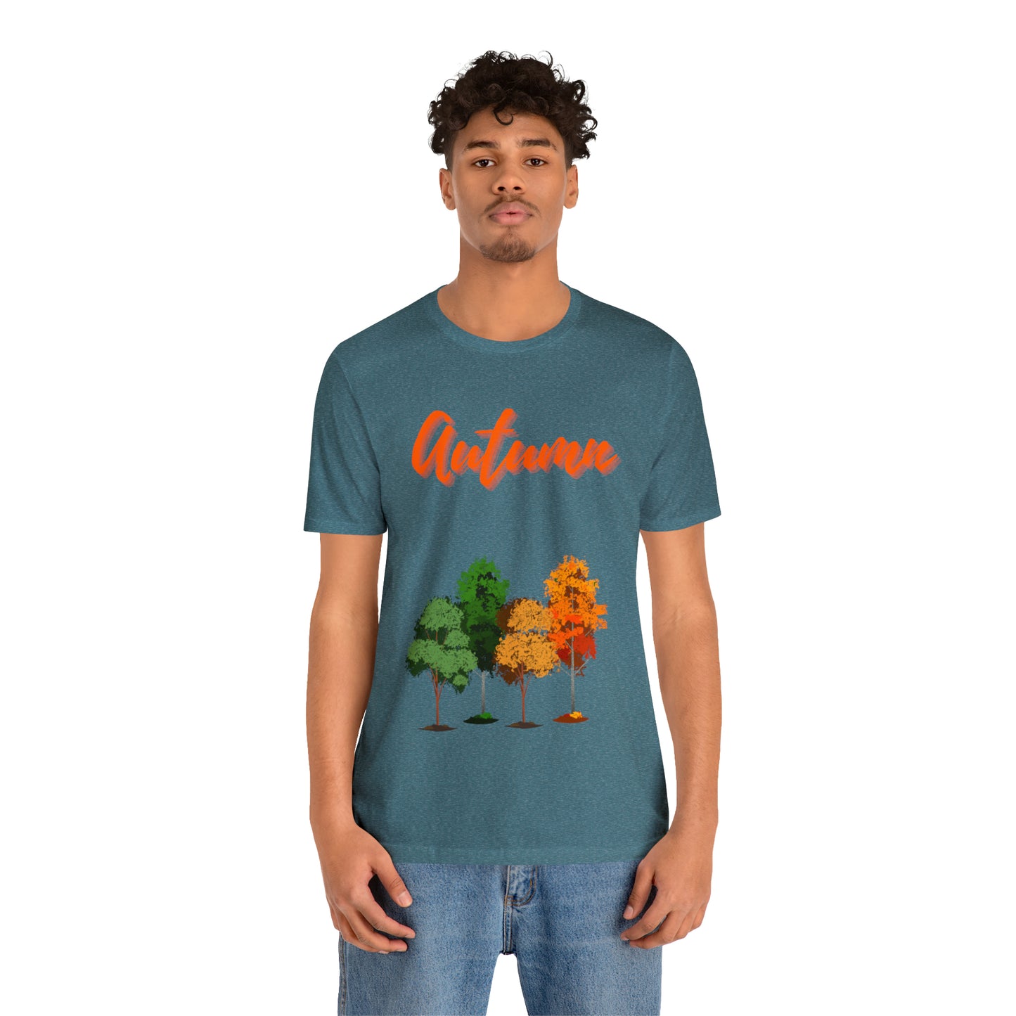 Autumn Trees Unisex Jersey Short Sleeve Tee