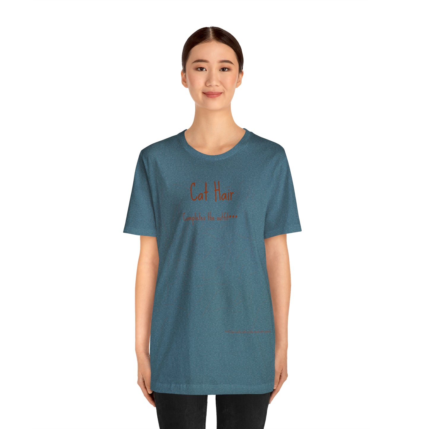 Rusty Cat Hair Completes The Outfit Unisex Jersey Short Sleeve Tee