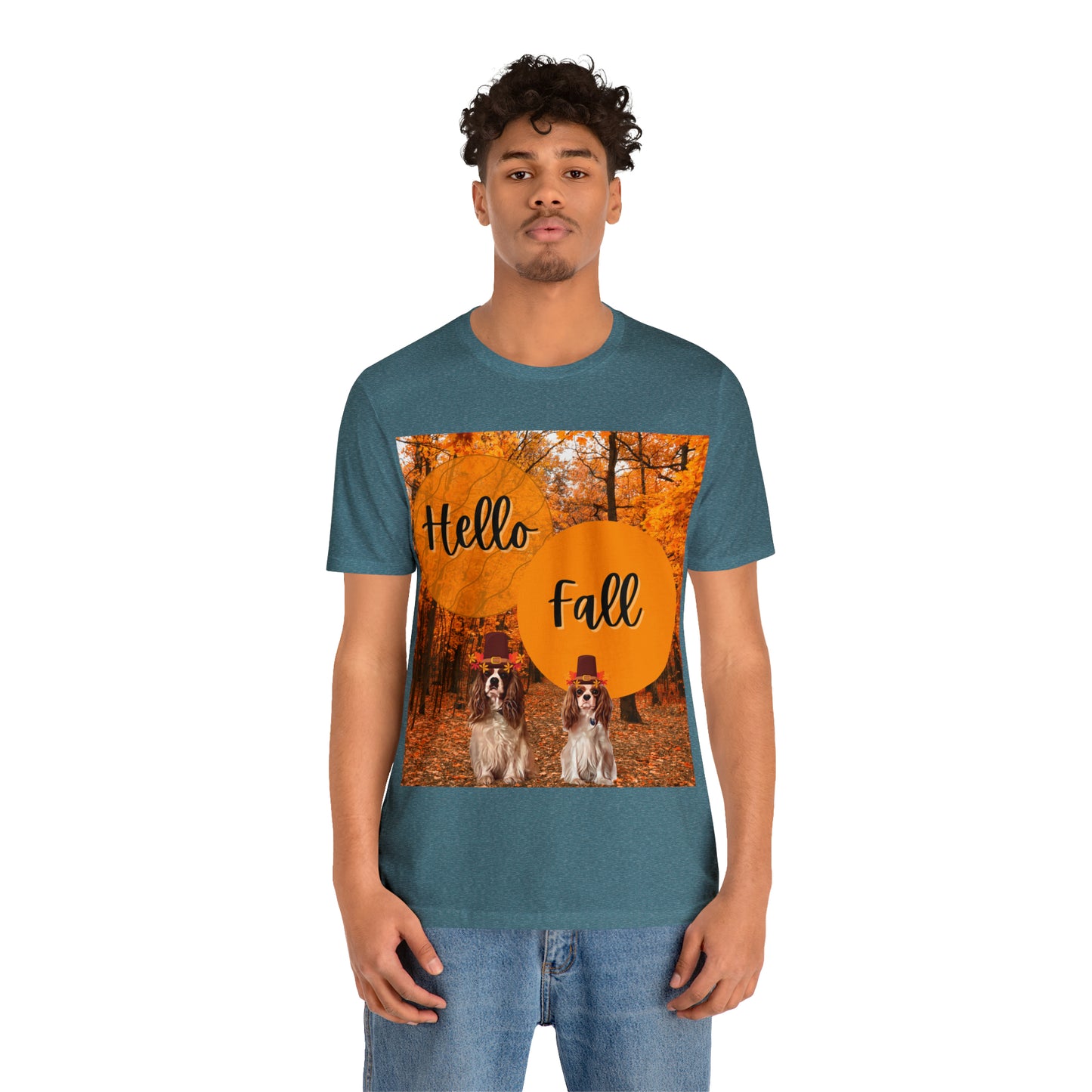 Barney and Opie Hello Fall Unisex Jersey Short Sleeve Tee