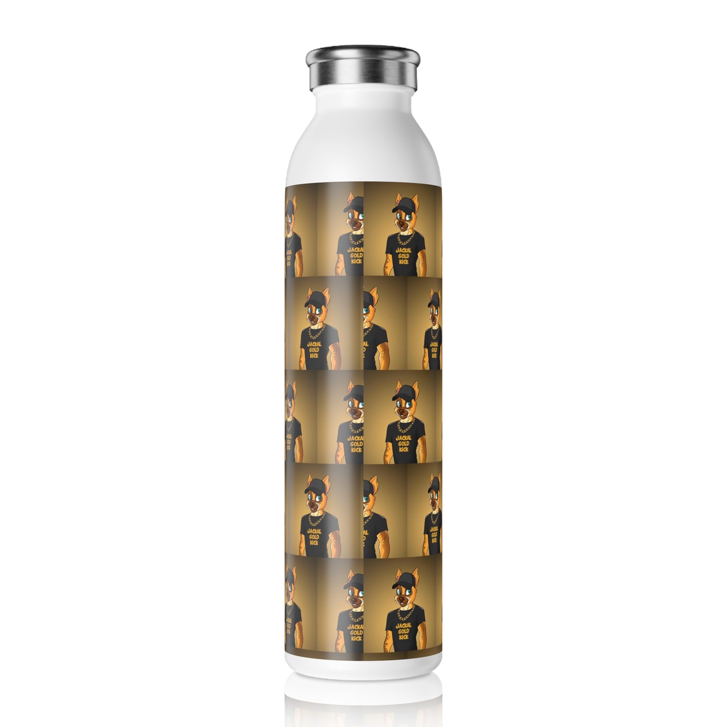 'Jackal Gold Kick" Slim Water Bottle