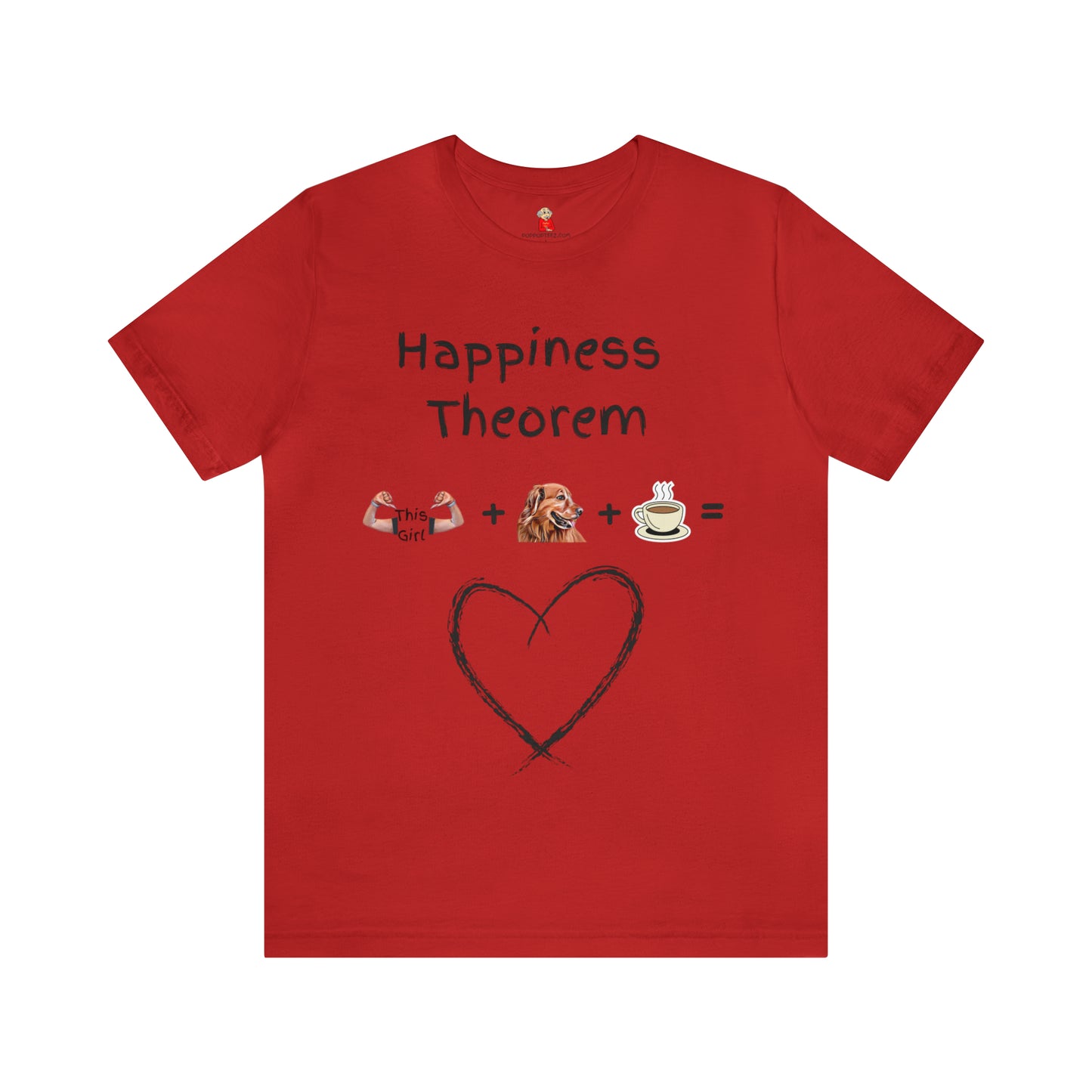 This Girl + Golden + Coffee = Happiness Unisex Jersey Tee