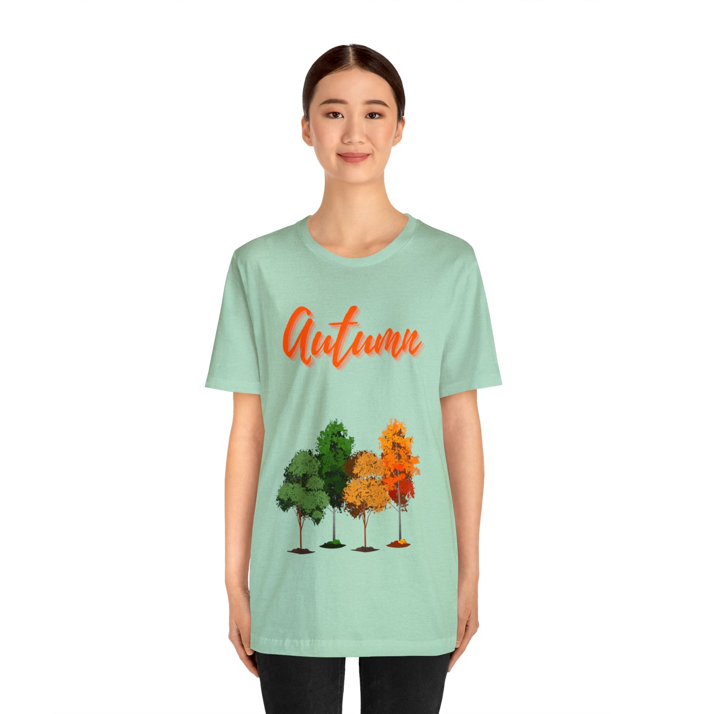 Autumn Trees Unisex Jersey Short Sleeve Tee