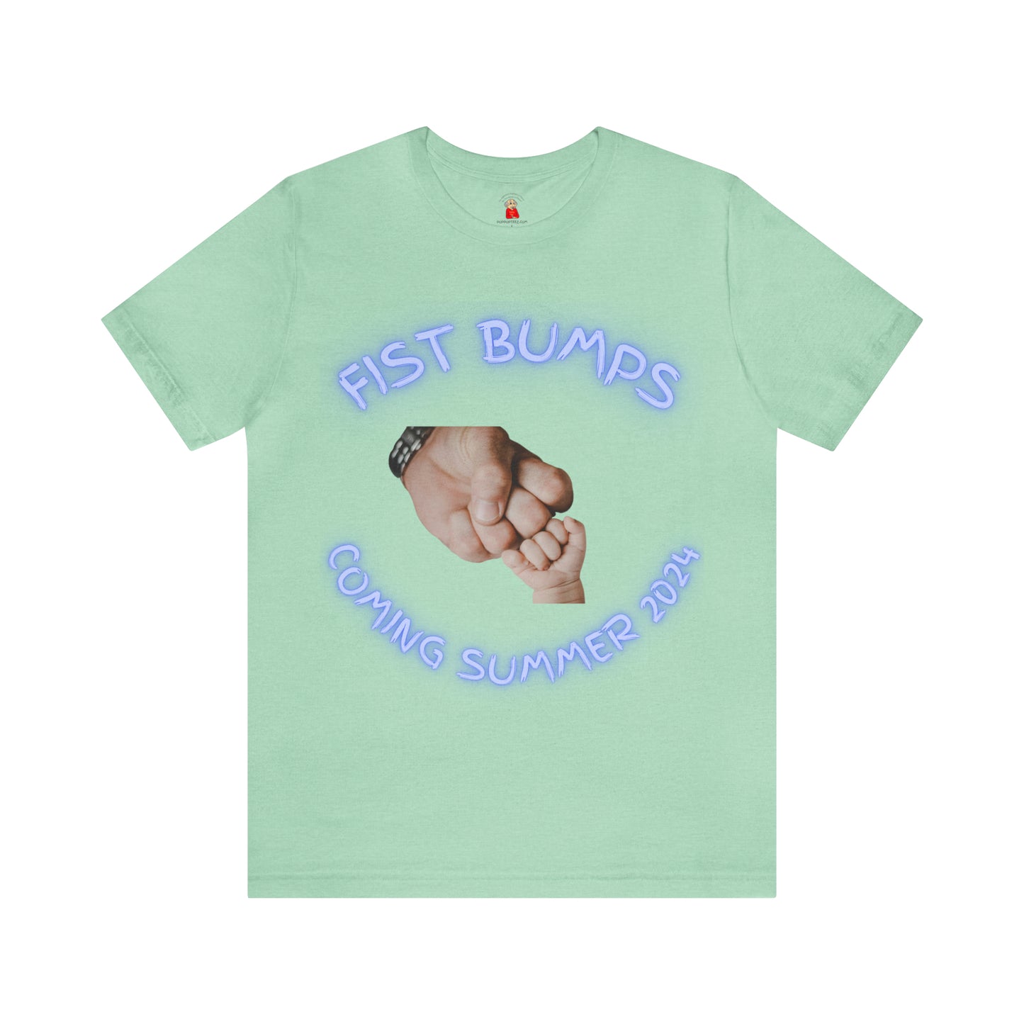 Baby Boy Blue Fist Bumps Coming Summer 2024 Unisex Jersey Short Sleeve Tee