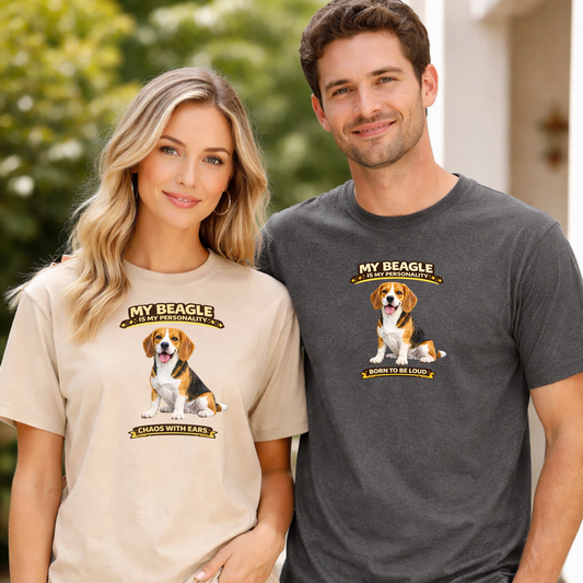 My Beagle Is My Personality -- Personalized Dog Breed T-Shirt