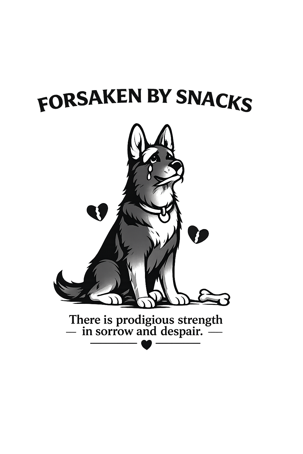 Black And White Minimalist Family Collection For Adult Dog Lovers