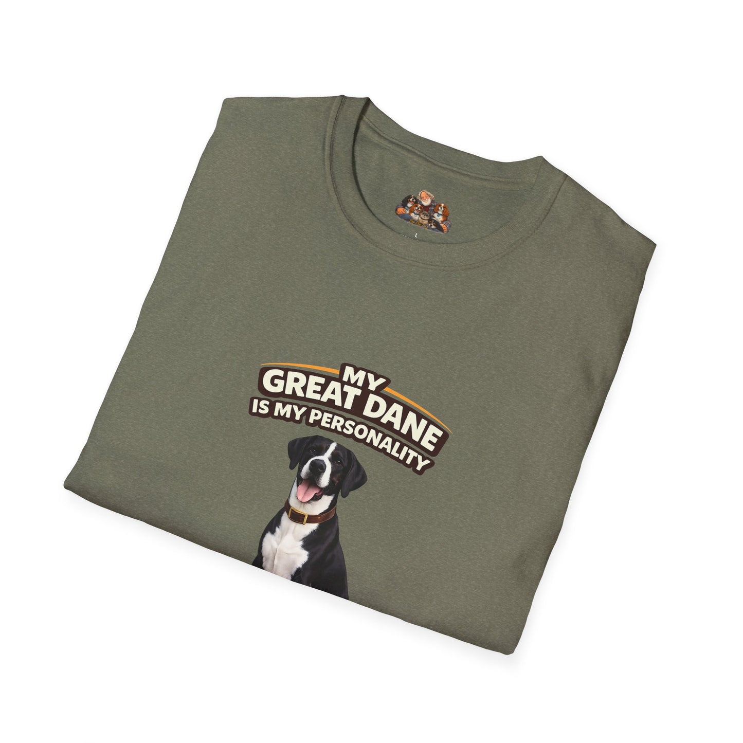 My Great Dane Is My Personality – Big Body Big Heart – Personalized Dog Breed Tee