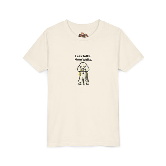 Less Talks. More Walks. -- Youth Dog Lover Tee