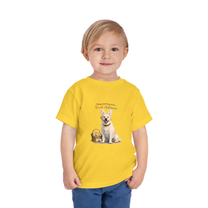 Yellow Lab Treat Antennae™ -- Toddler Dog Lover Tee
