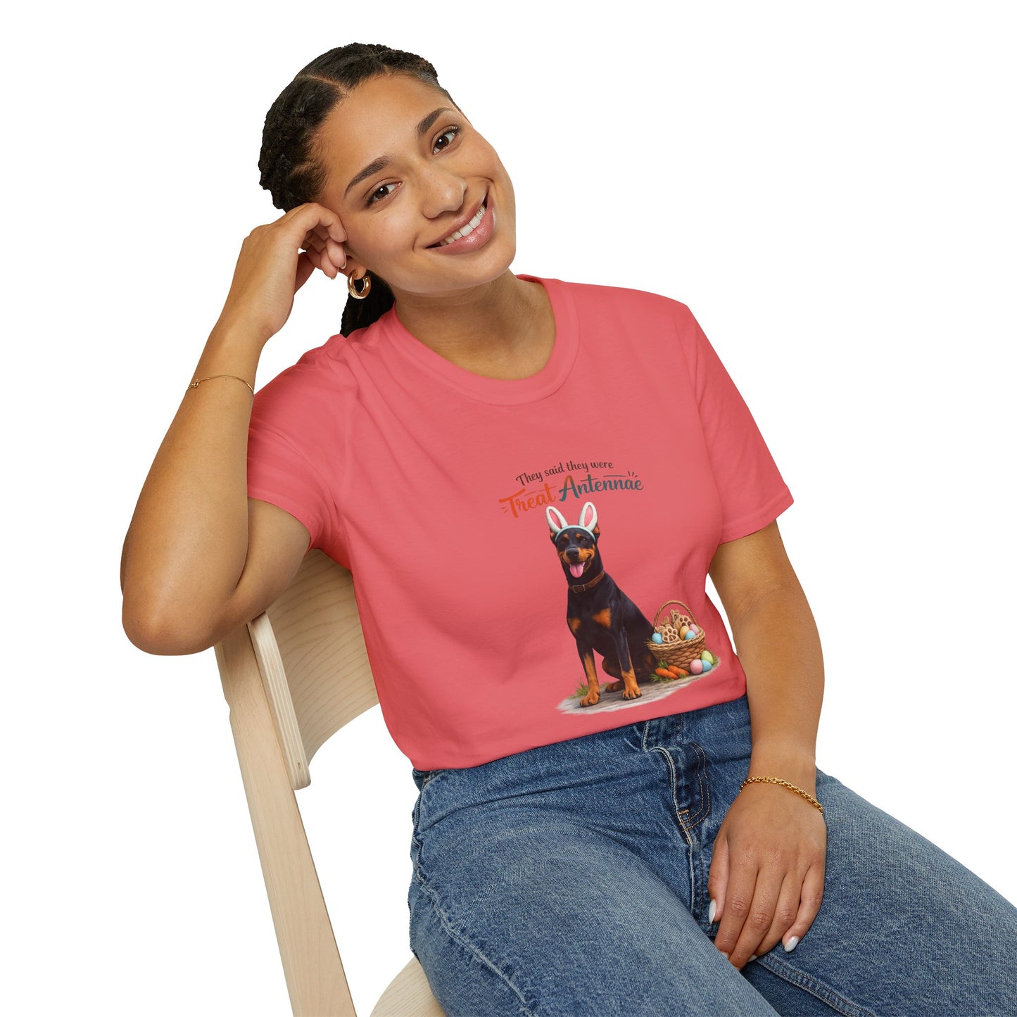 Doberman Treat Antenna™ – Easter Dog Lover Tee