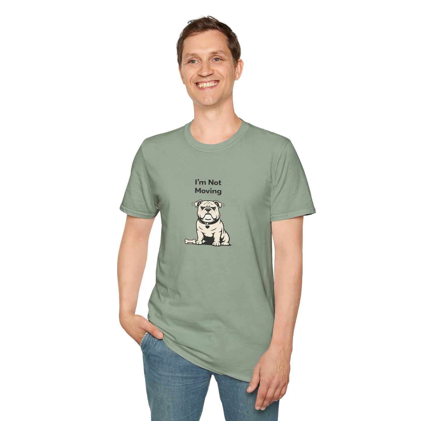 I'm Not Moving  —  Soft-Color Minimalist Family Collection For Adult Dog Lovers