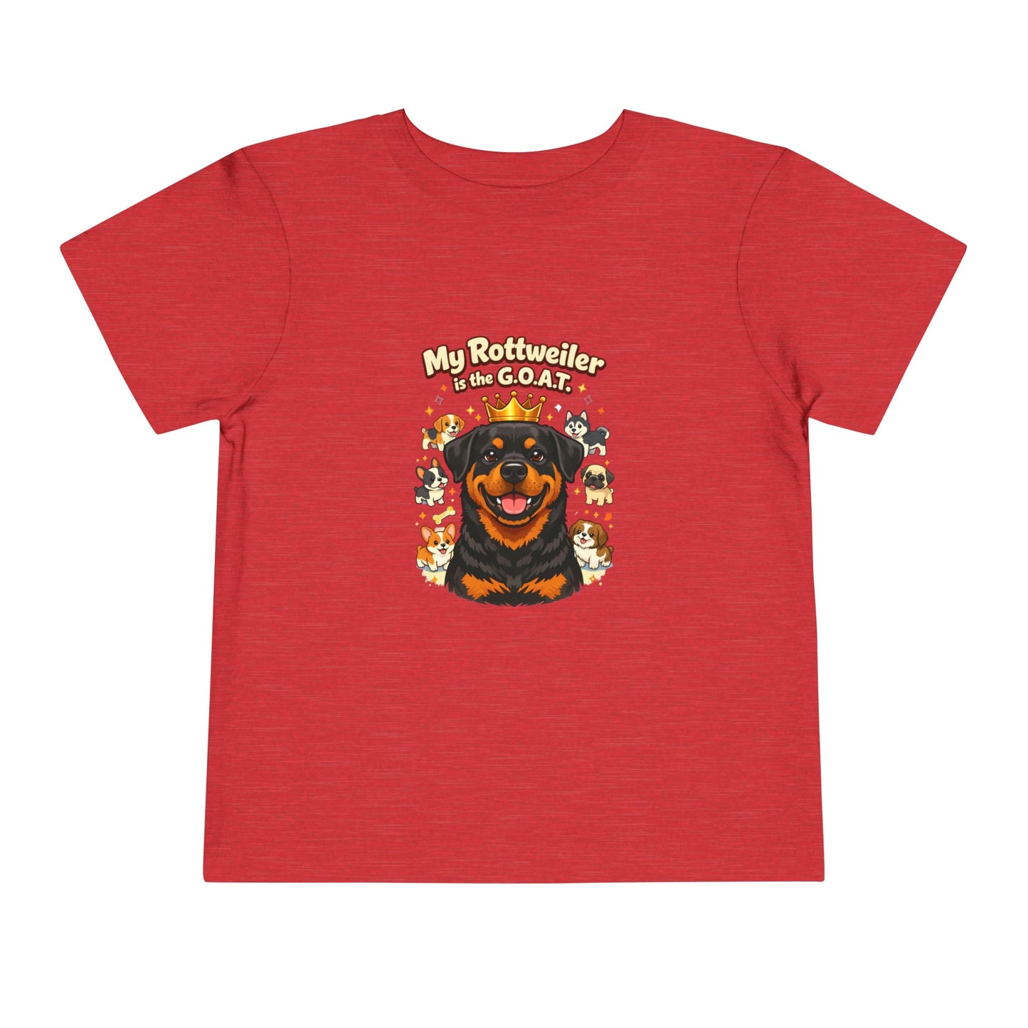 Let your toddler show their pride -- "My Rottweiler is the G.O.A.T." – Toddler T-Shirt