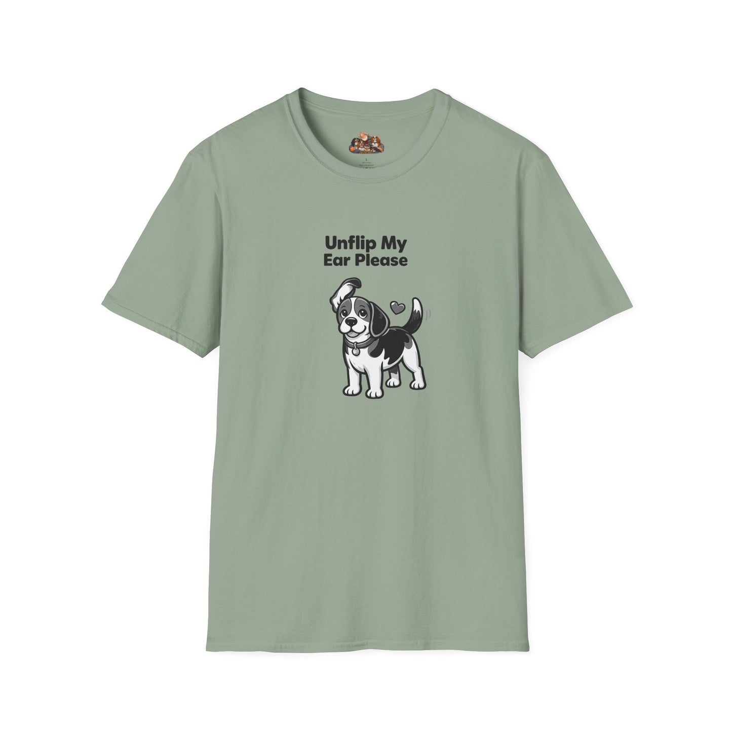 Unflip My Ear Please  —  Black And White Minimalist Family Collection For Adult Dog Lovers