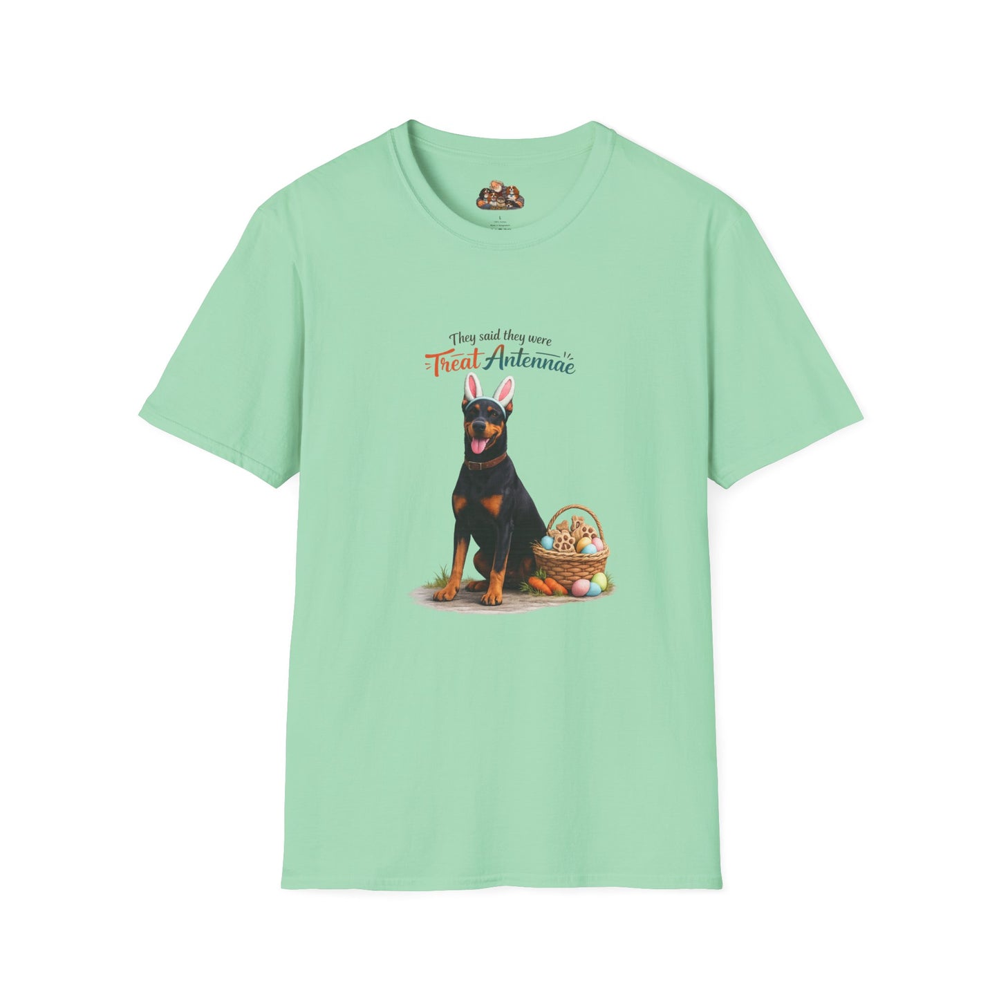 Doberman Treat Antenna™ – Easter Dog Lover Tee