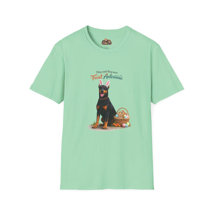 Doberman Treat Antenna™ – Easter Dog Lover Tee