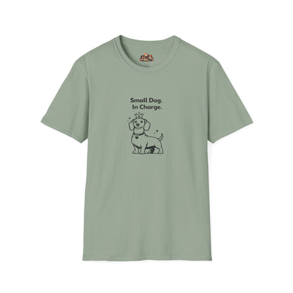 Small Dog. In Charge. —  Black And White Minimalist Family Collection For Adult Dog Lovers