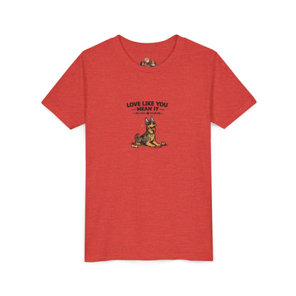 Love Like You Mean It -- Youth Dog Lover Tee