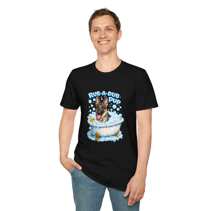 Rub-A-Dub Pup – Personalized Dog Spa T-Shirt – Paw Spa Days Remembered