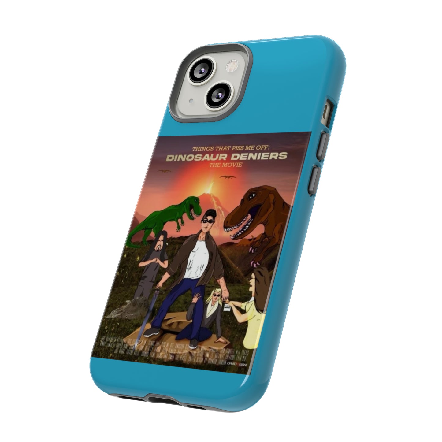 Dinosaur Deniers: The Movie Tough Phone Case (turquoise)