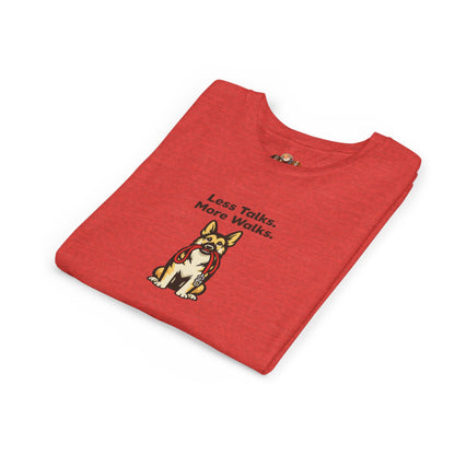 Less Talks. More Walks. -- Youth Dog Lover Tee