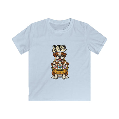 Bulldog Happy Easter — Youth Dog Lover Tee