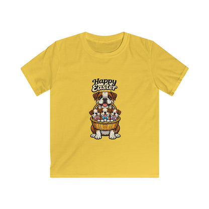 Bulldog Happy Easter — Youth Dog Lover Tee