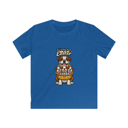 Bulldog Happy Easter — Youth Dog Lover Tee