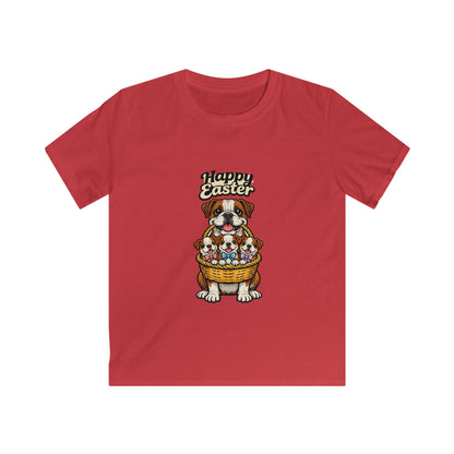 Bulldog Happy Easter — Youth Dog Lover Tee
