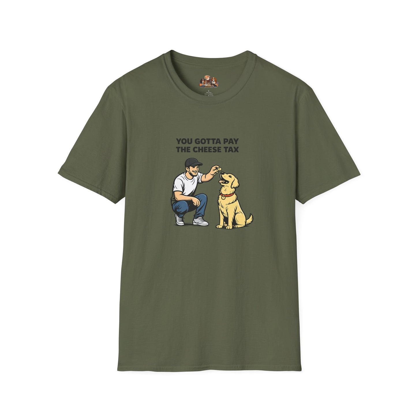 You Gotta Pay The Cheese Tax  —  Soft-Color Minimalist Family Collection For Adult Dog Lovers