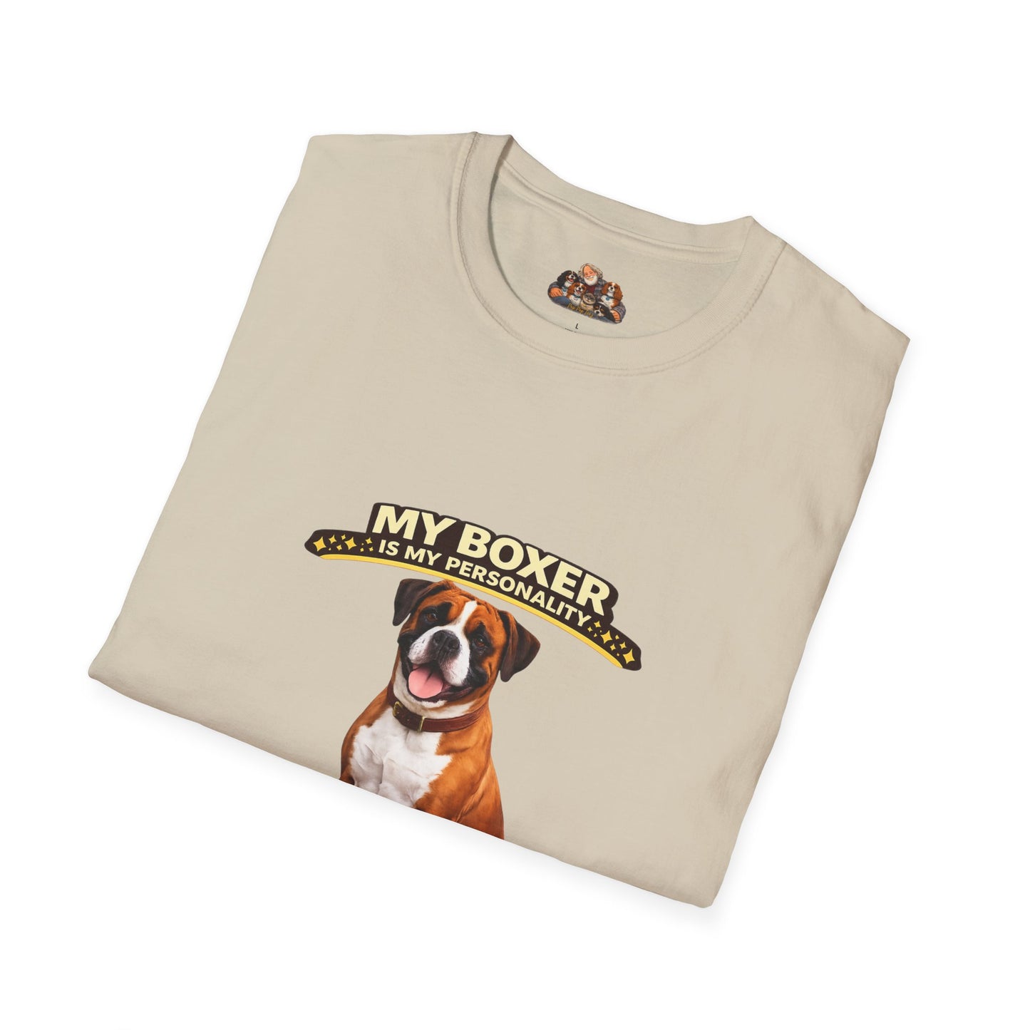 My Boxer Is My Personality – Play Hard Love Hard – Personalized Dog Breed Tee