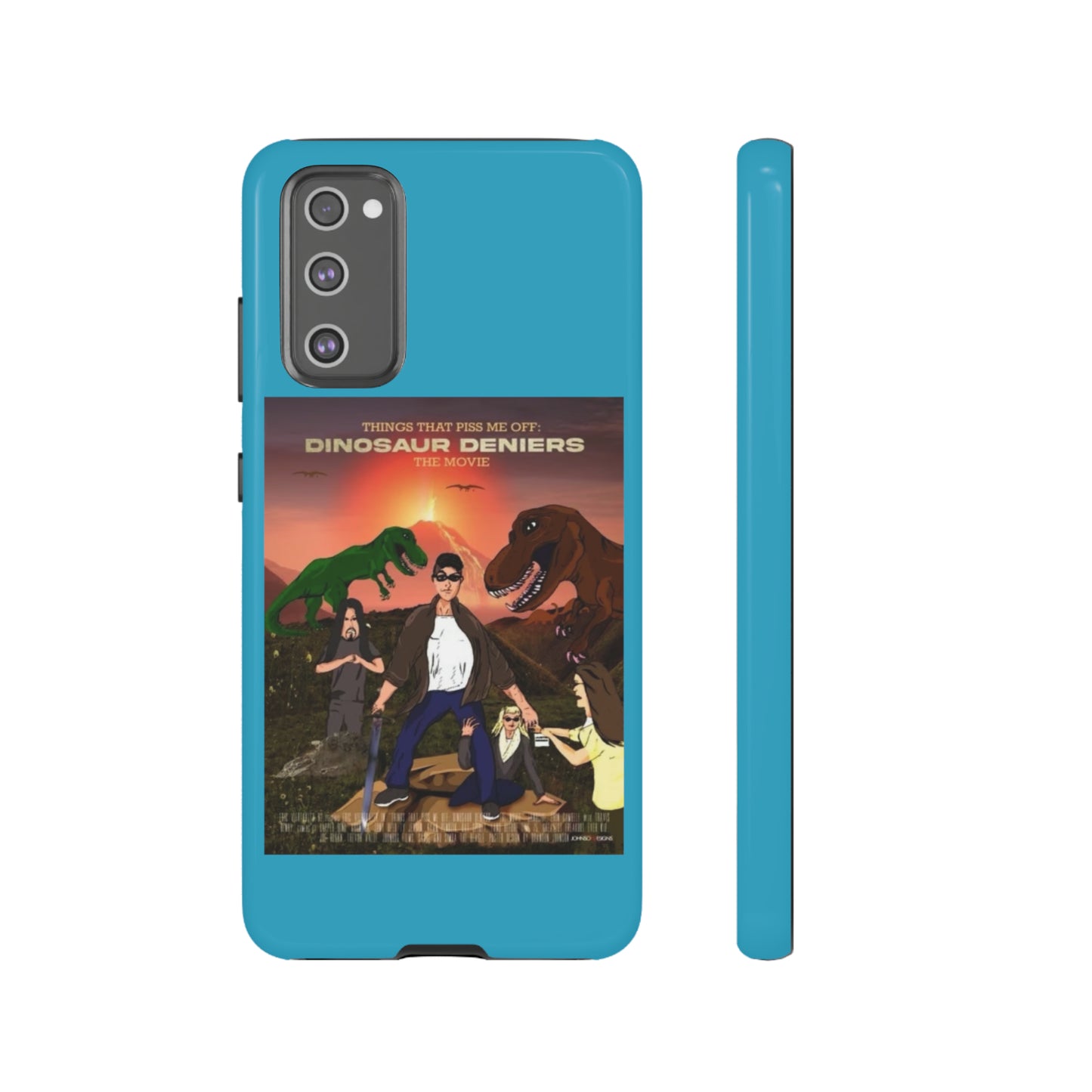 Dinosaur Deniers: The Movie Tough Phone Case (turquoise)