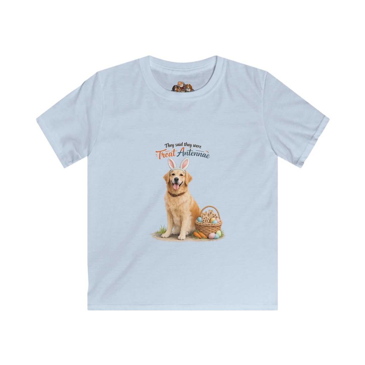 Golden Retirever Treat Antennae™ — Youth Dog Lover Tee